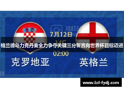 格兰德岛力克丹麦全力争夺关键三分誓言向世界杯目标迈进